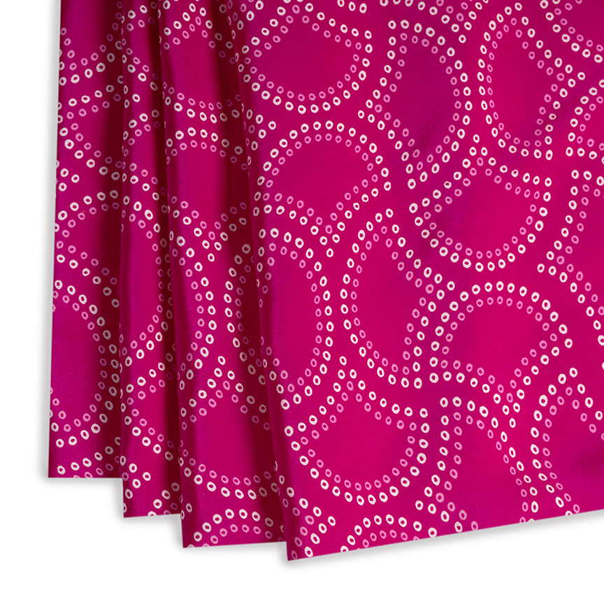 Digital Artistry on Pure Crepe Elegance