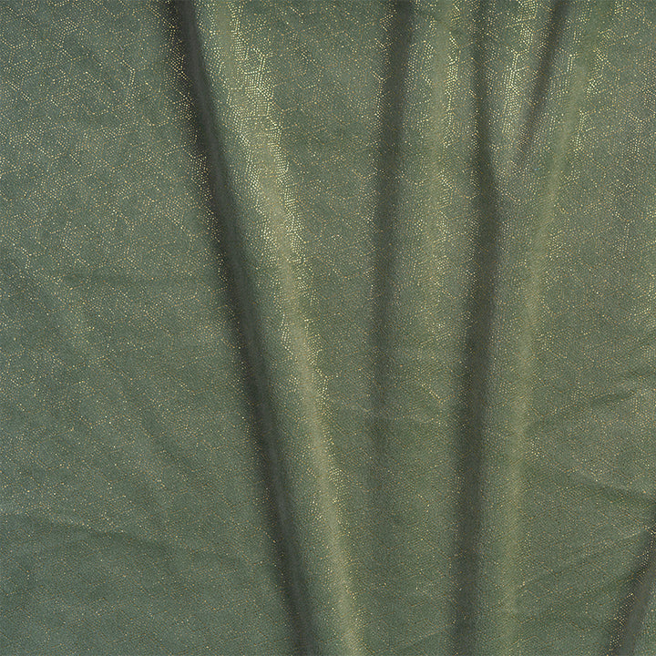 Emerald Elegance Modern Green Velvet with Foil Print