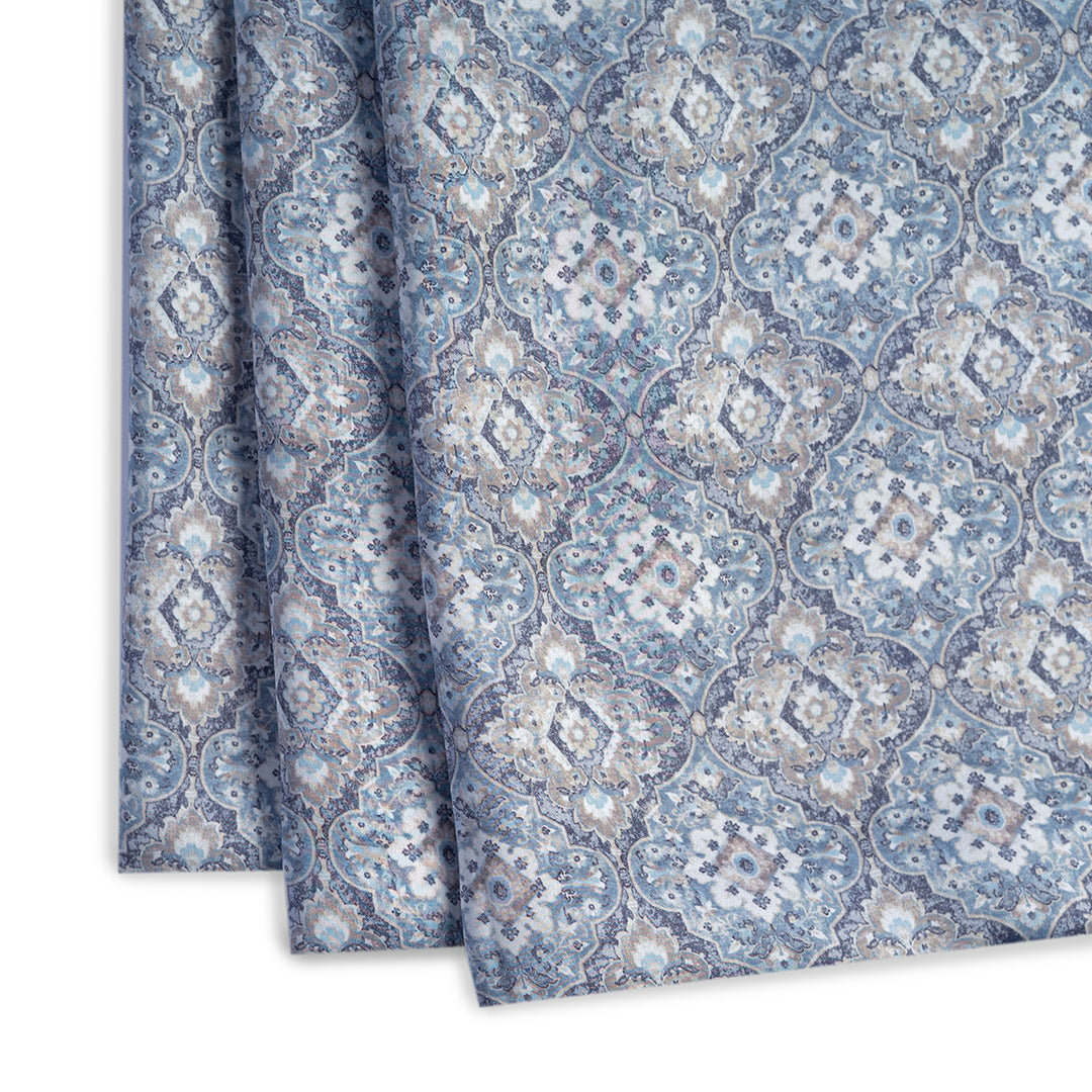 Kaleidoscopic Digital Printed Cupro Silk
