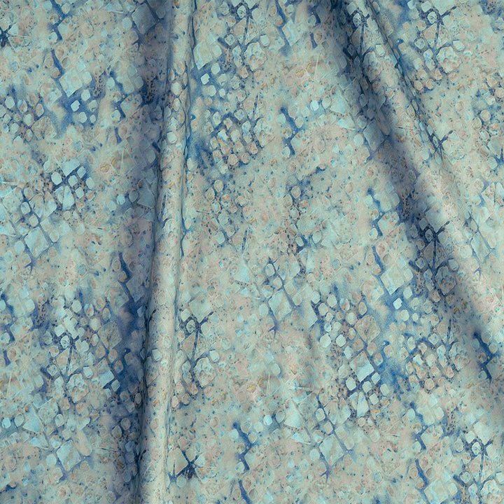 Cosmic Bloom Digital Printed Cupro Silk