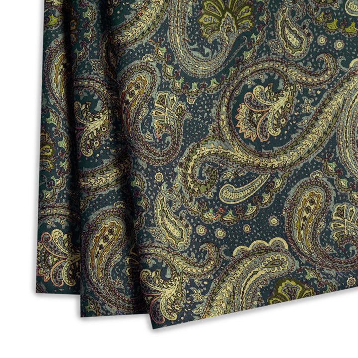 Paisley Pulse Digital Printed Cupro Silk