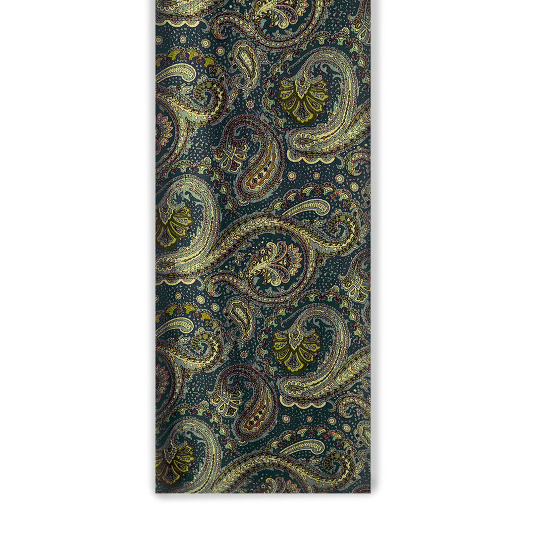 Paisley Pulse Digital Printed Cupro Silk