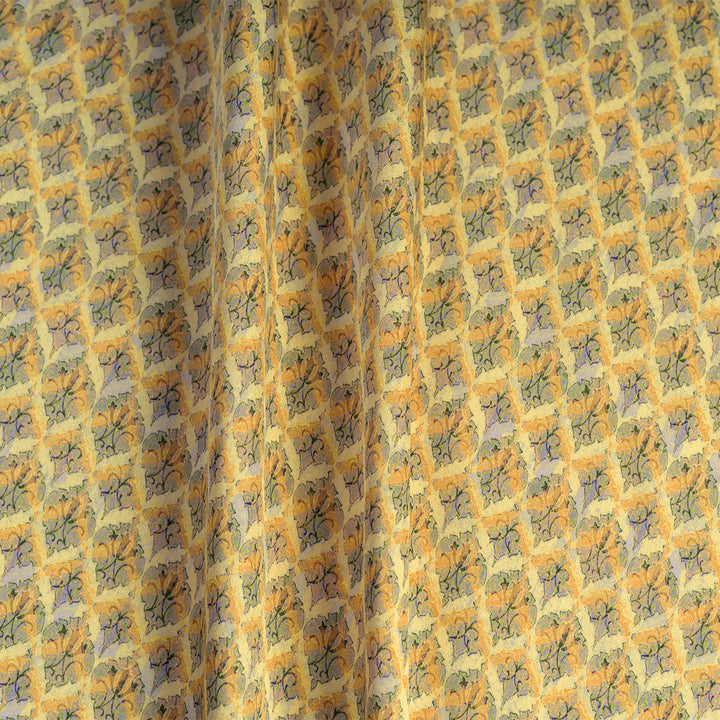 Ethnic Motif Digital Printed Cupro Silk