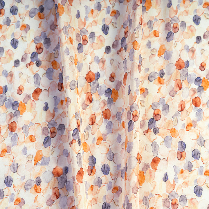 Shimmering Bloom Digital Printed Crepe
