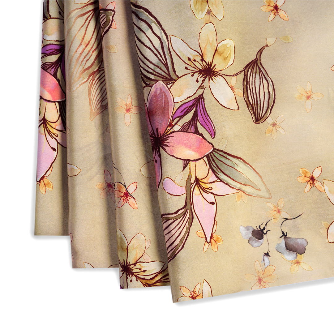 Meadow Mist Digital Printed Crepe