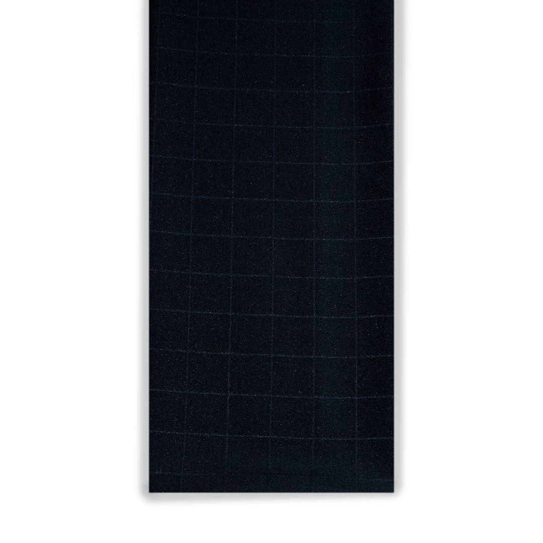 Blue Check Jacquard Chic
