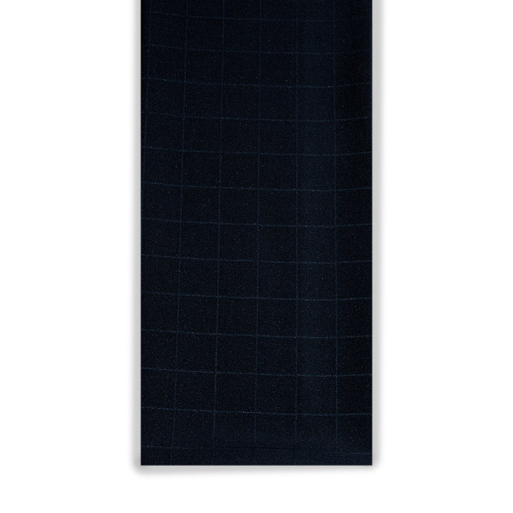 Blue Check Jacquard Chic