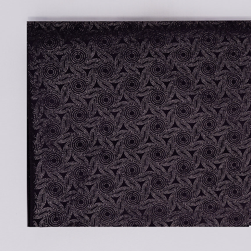 Deep Wine Velvet Fabric With Silver Foil