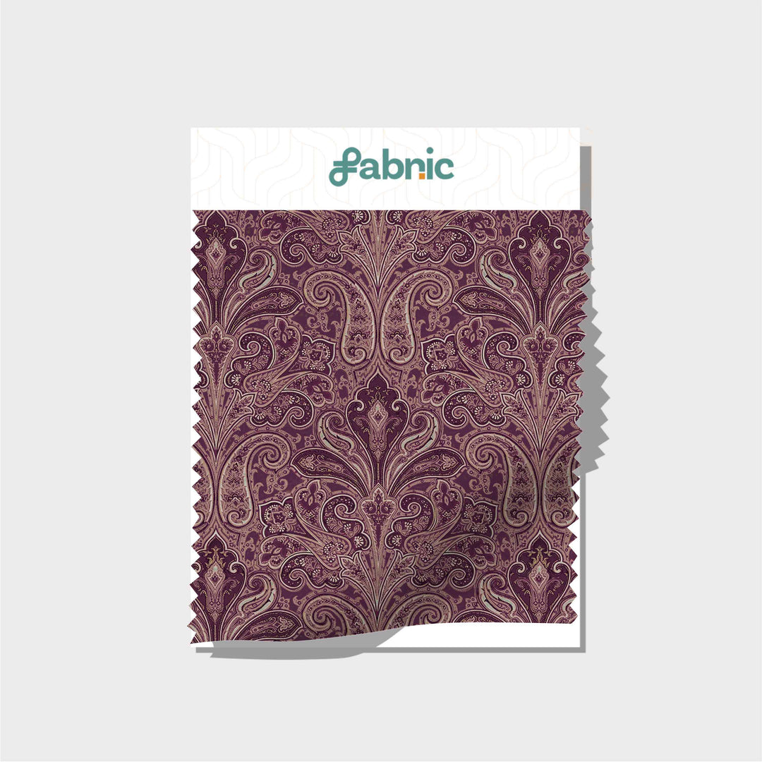 Modern Tapestry Digital Printed Cupro Silk