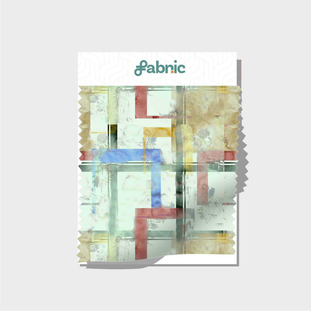 Squarescape Digital Printed Cupro Silk