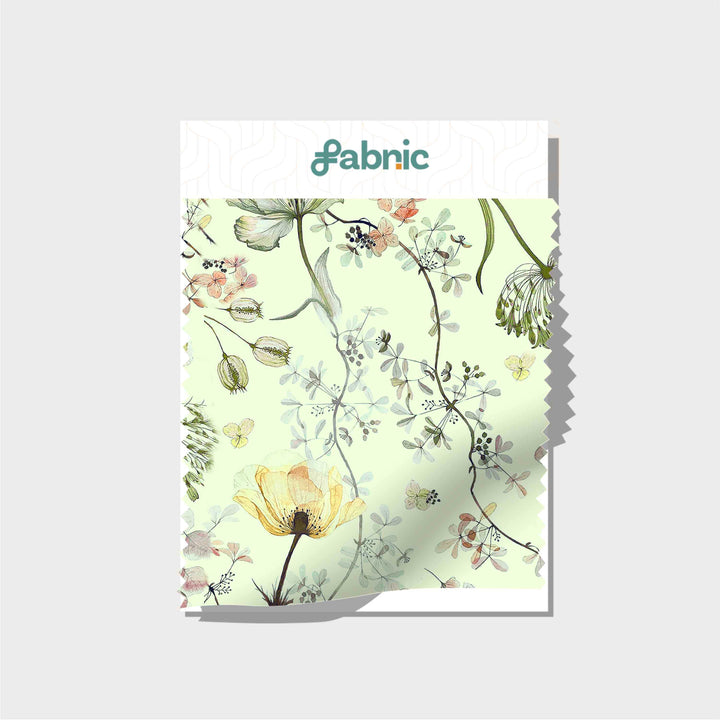 Whispering Meadow Digital Printed Cupro Silk