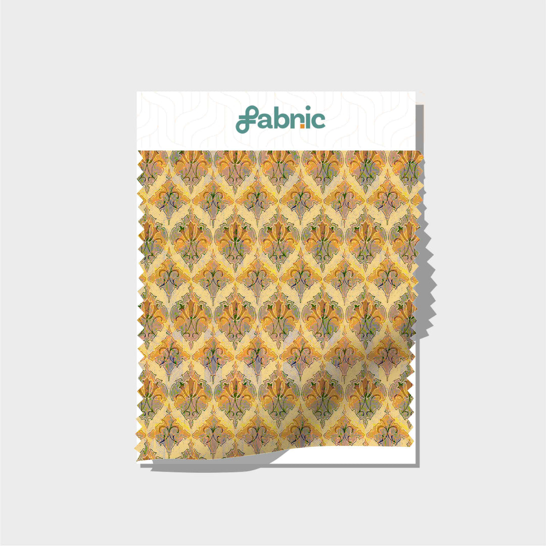 Ethnic Motif Digital Printed Cupro Silk