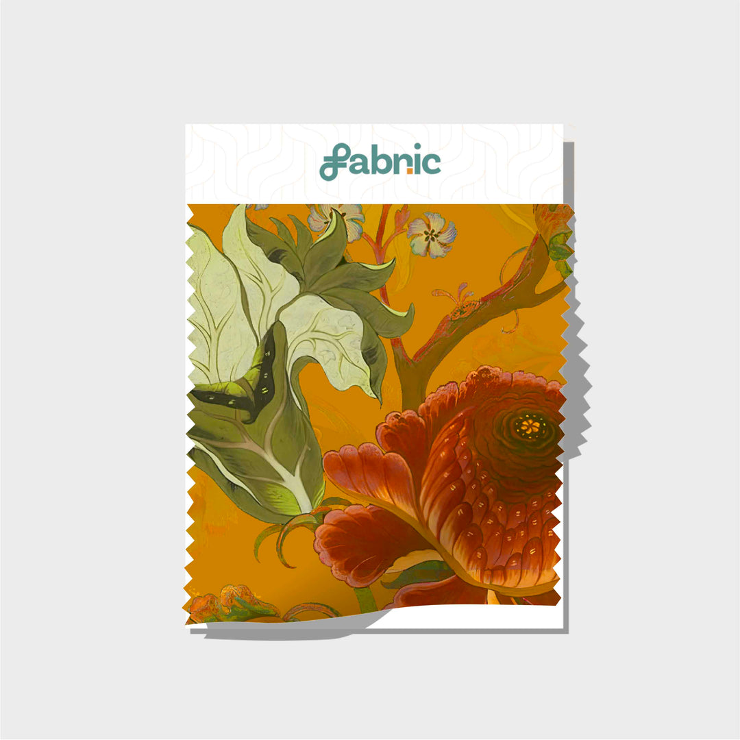 Silken Blooms Digital Print Crepe Edition