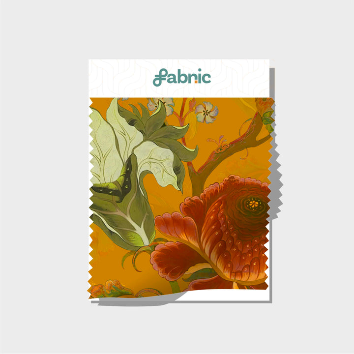 Silken Blooms Digital Print Crepe Edition