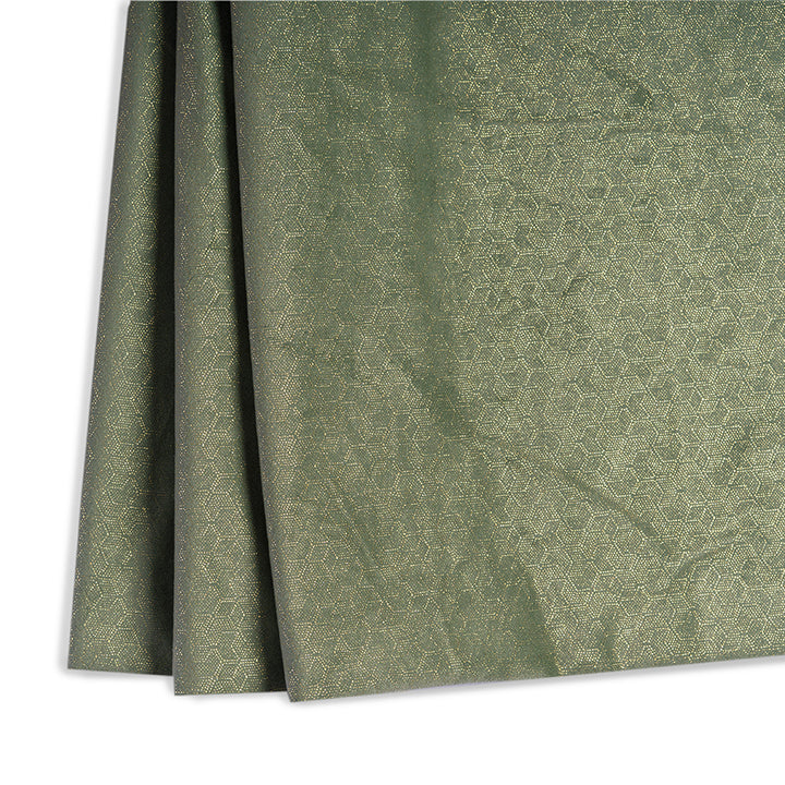 Emerald Elegance Modern Green Velvet with Foil Print