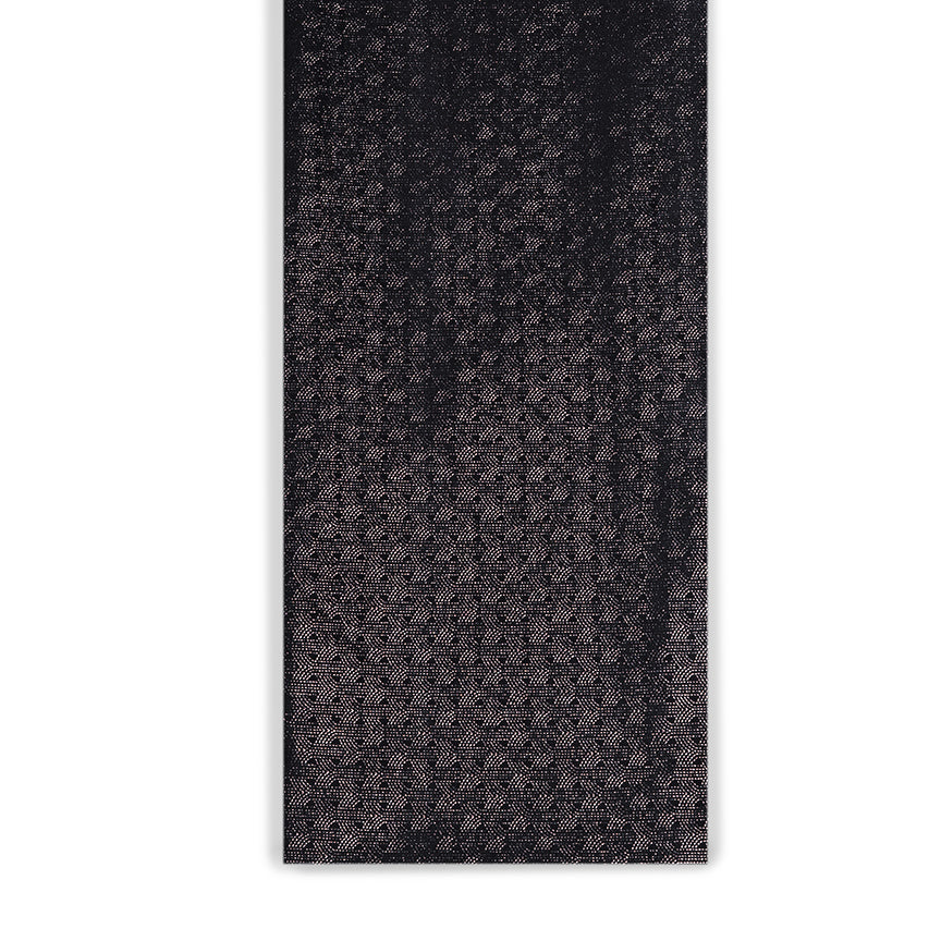 Noir Radiance Modern Black Velvet with Silver Foil Accents