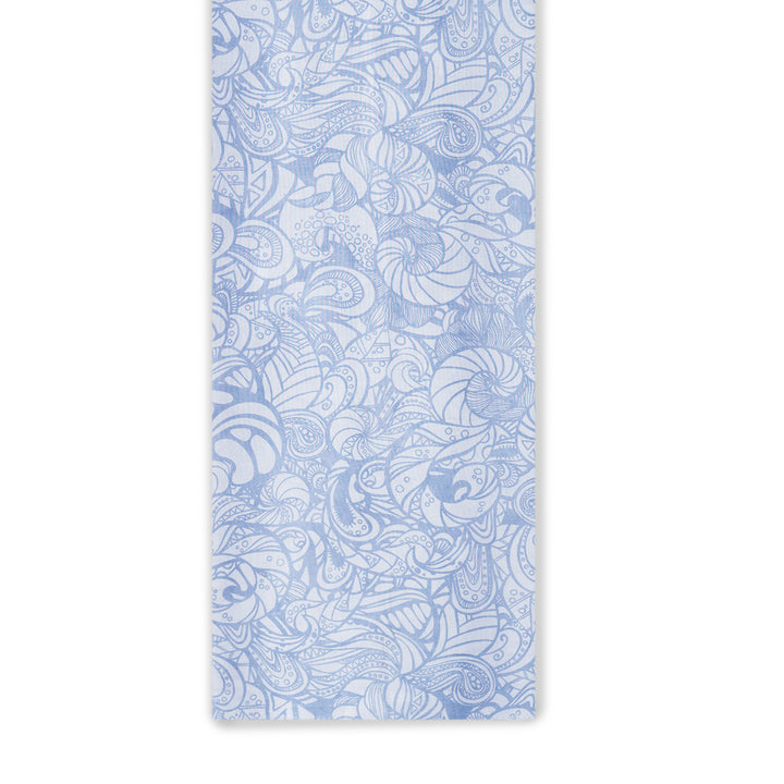 Baby Blue Blossom Digital Print Cambric