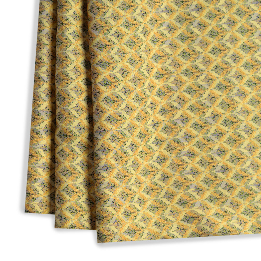 Ethnic Motif Digital Printed Cupro Silk
