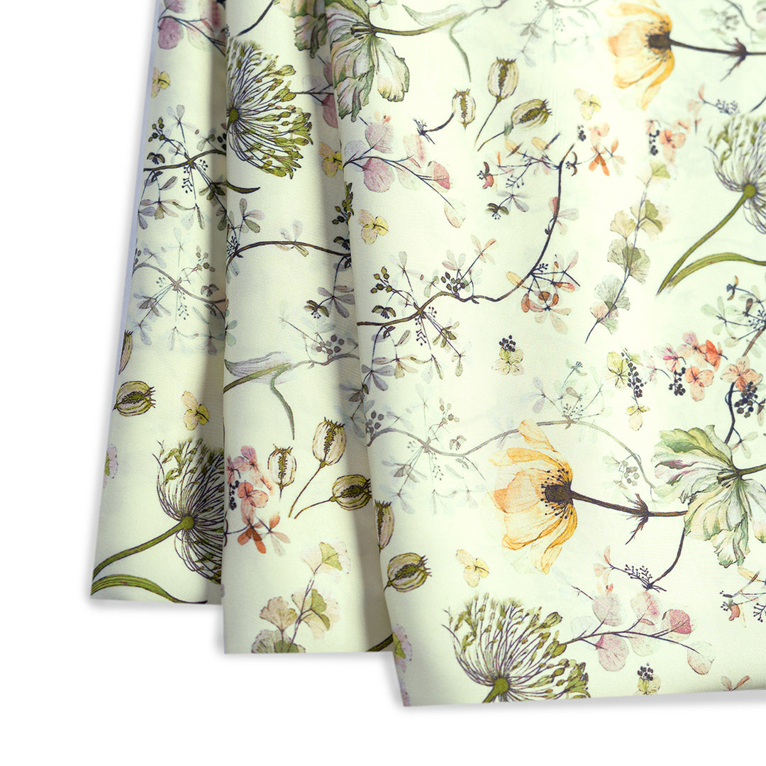 Whispering Meadow Digital Printed Cupro Silk