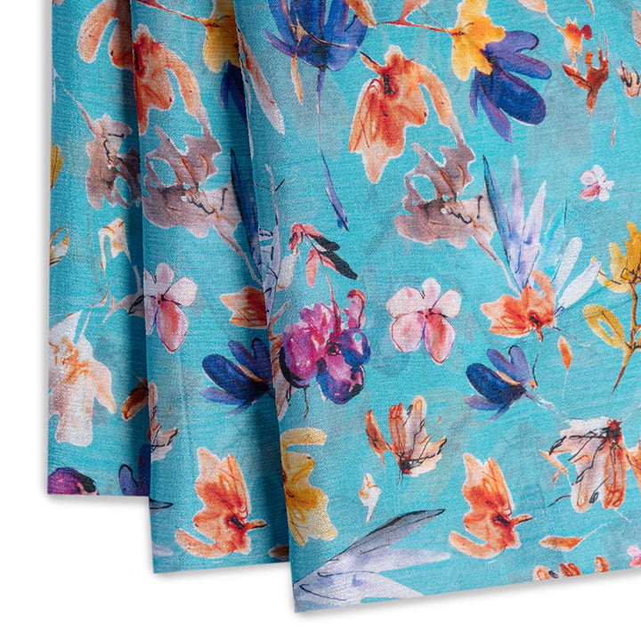 Watercolor Blooms Chinnon Digital Printed Fabric