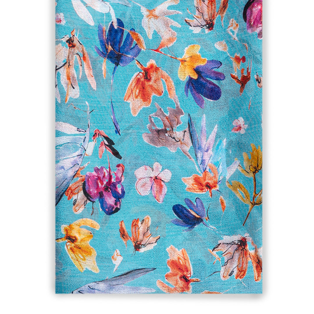 Watercolor Blooms Chinnon Digital Printed Fabric