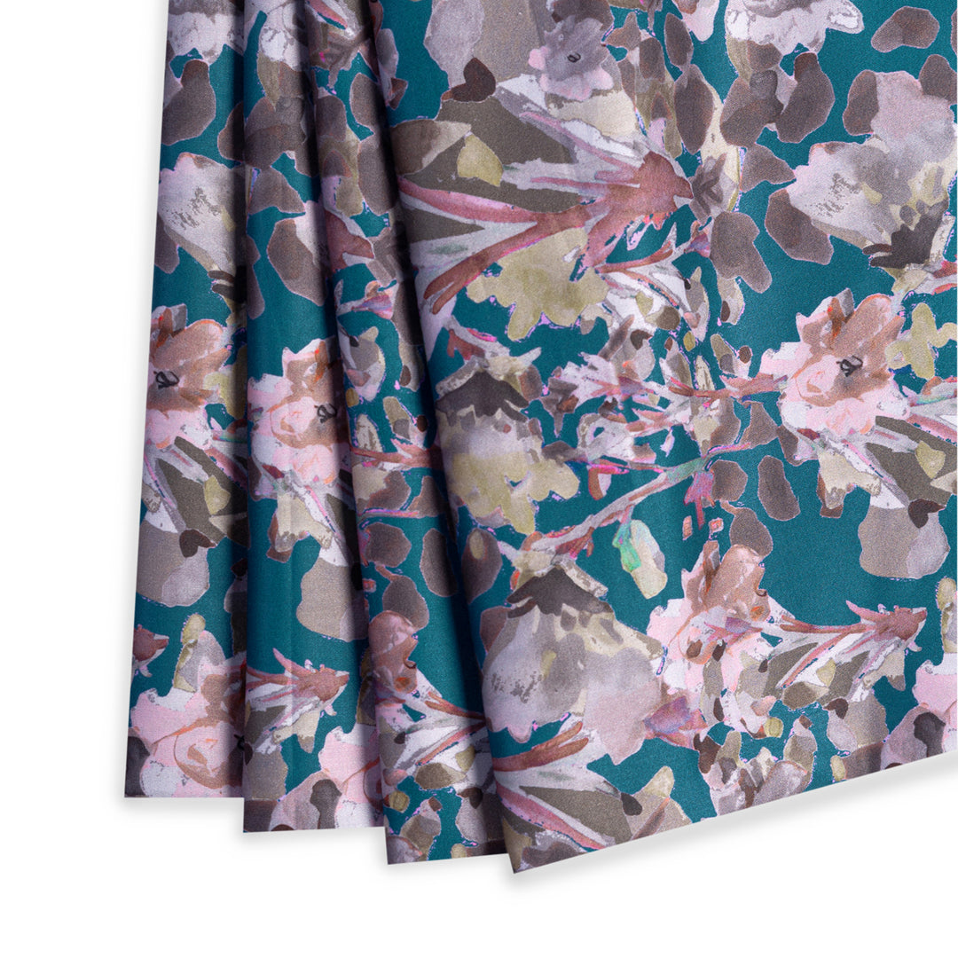 Elegant Floral Dream Digital Print Japanese Cotton Satin