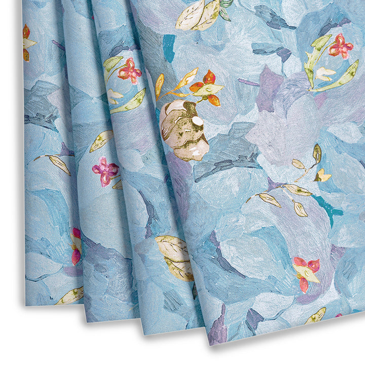 Soft and Shiny Floral Digital Print Japanese Cotton Satin
