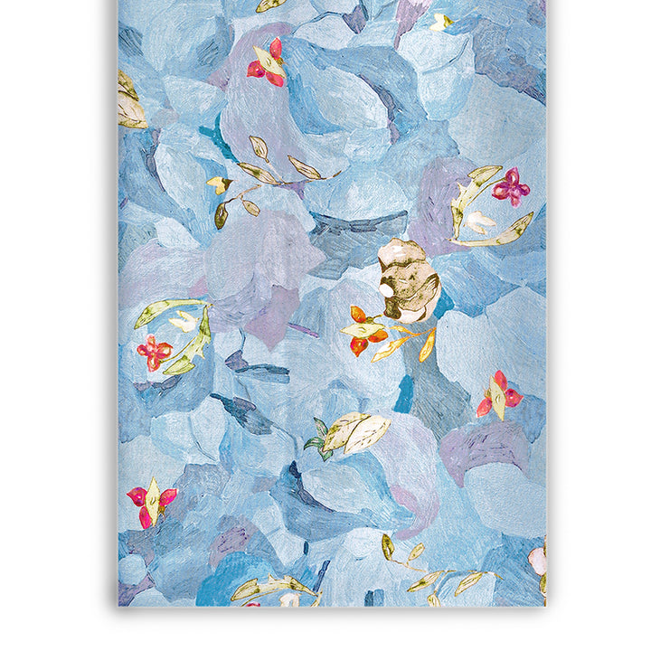 Soft and Shiny Floral Digital Print Japanese Cotton Satin