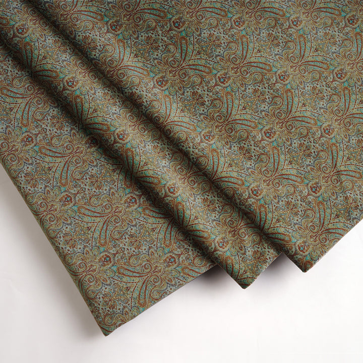 Paisley Motif Velvet Fabric