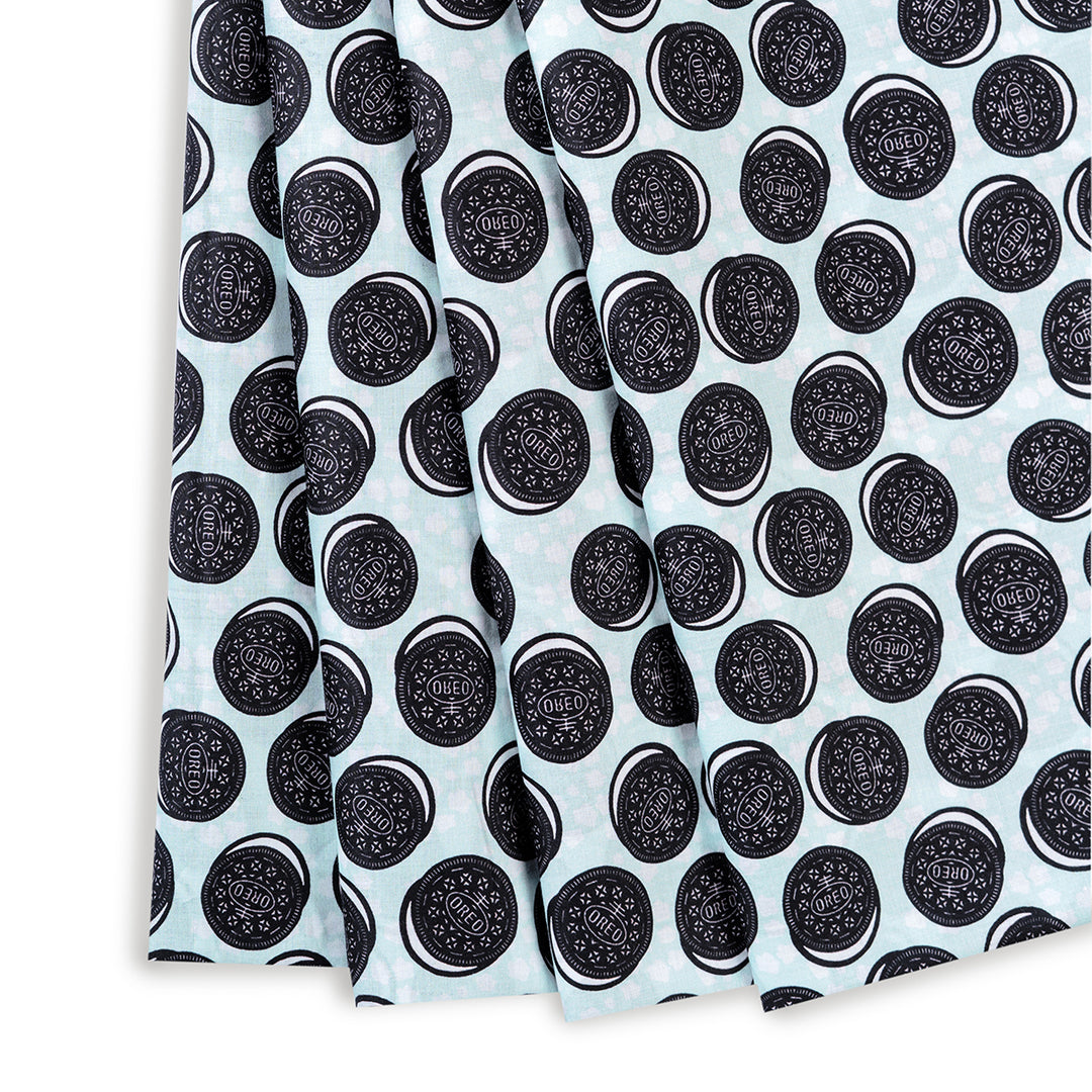 Oreo Cookies Digital Print Pure Cotton Cambric Fabric