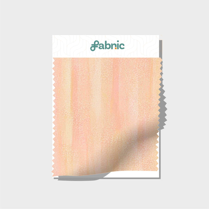 Peach & Light Green Color Digital Printed Linen
