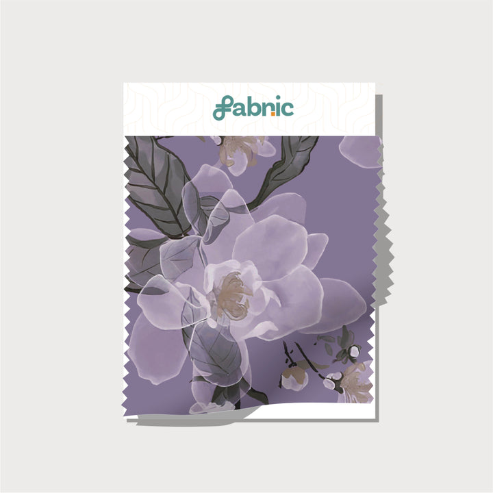 Blooming Indigo Digital Printed Crepe
