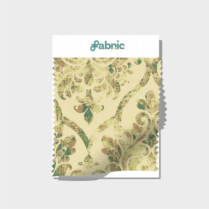 Azure Floral Digital Printed Crepe