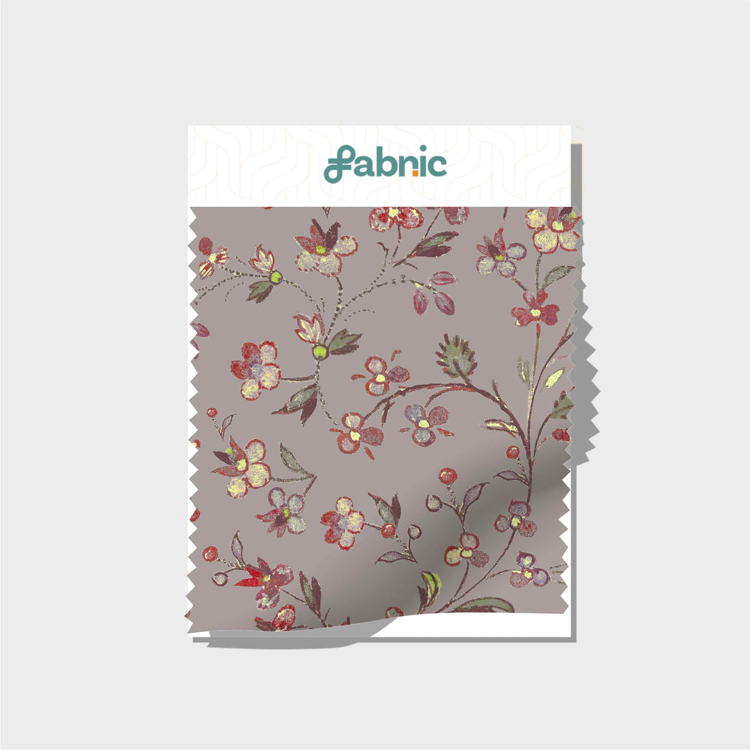 Vintage Floral Digital Printed Muslin