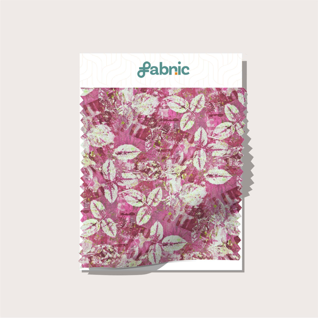 Vibrant Floral  Digital Print Japanese Cotton Satin