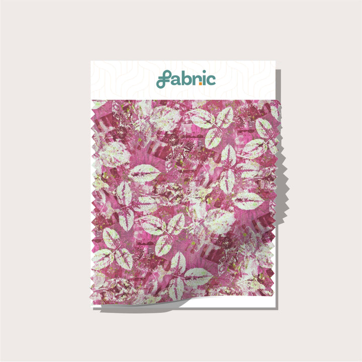 Vibrant Floral  Digital Print Japanese Cotton Satin